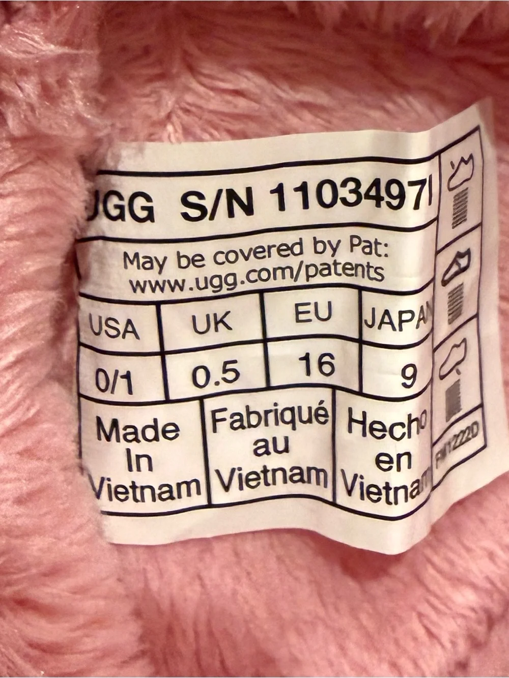 UGG Baby Bixbee Pink Booties 0-6 Months